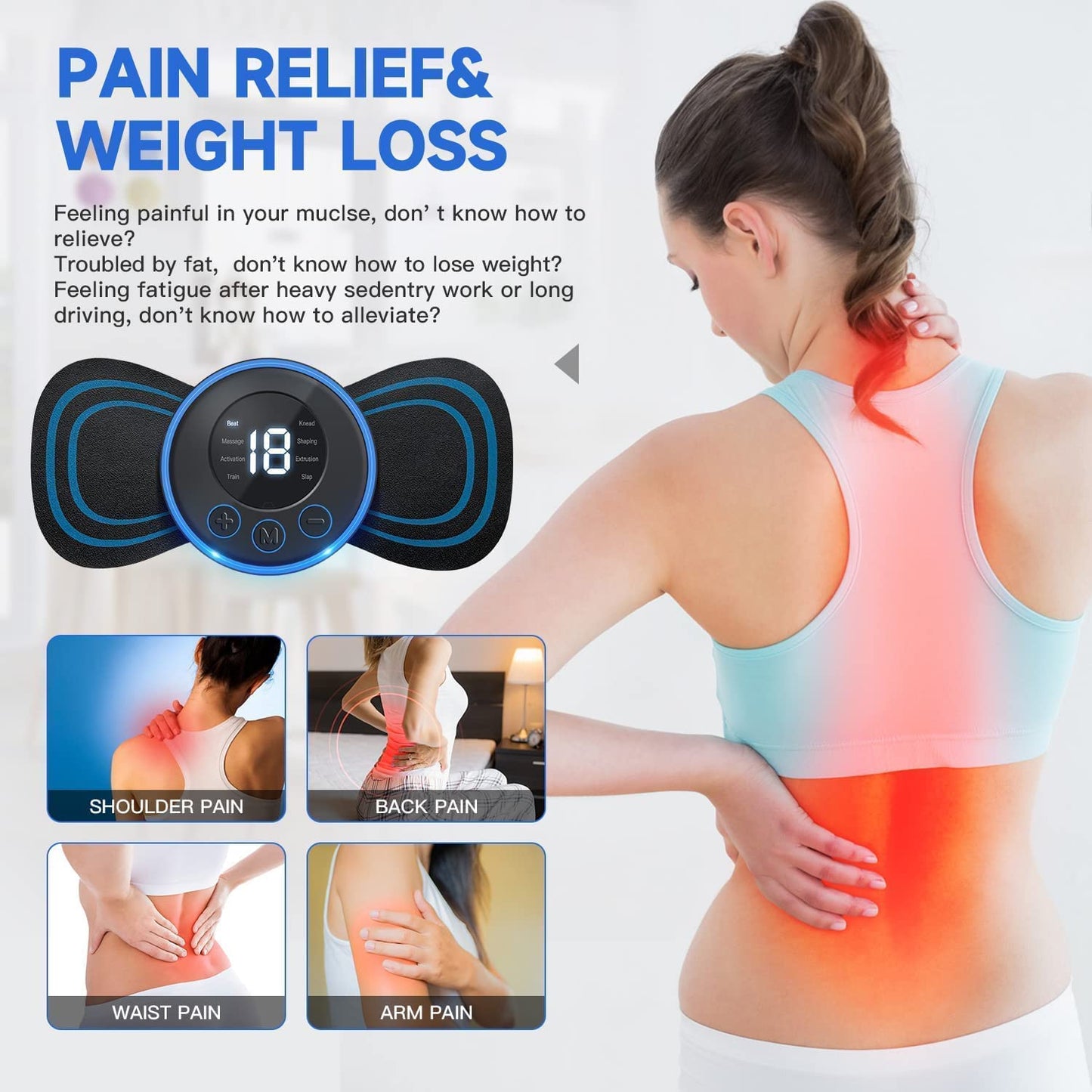 Mini Body Massager Machine for Pain Relief | 50% OFF