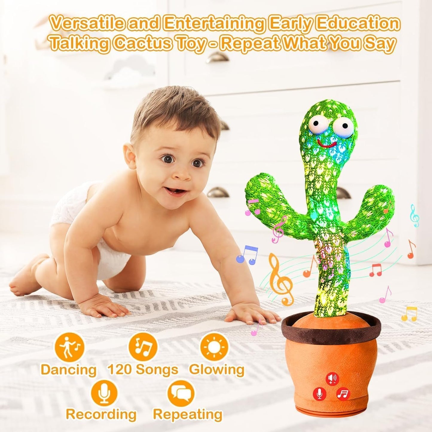 Musical Dancing & Mimicry Cactus Toy